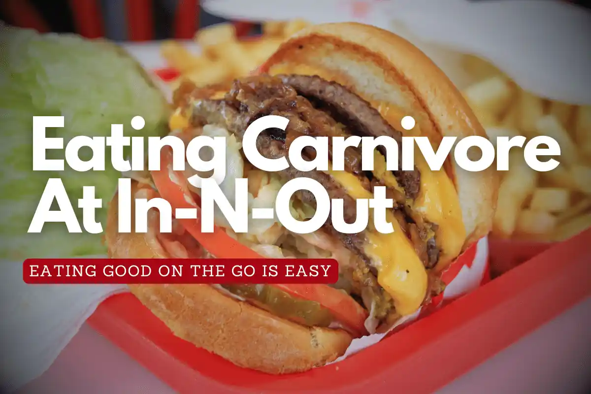Double Double in a tray with french fries and napkins